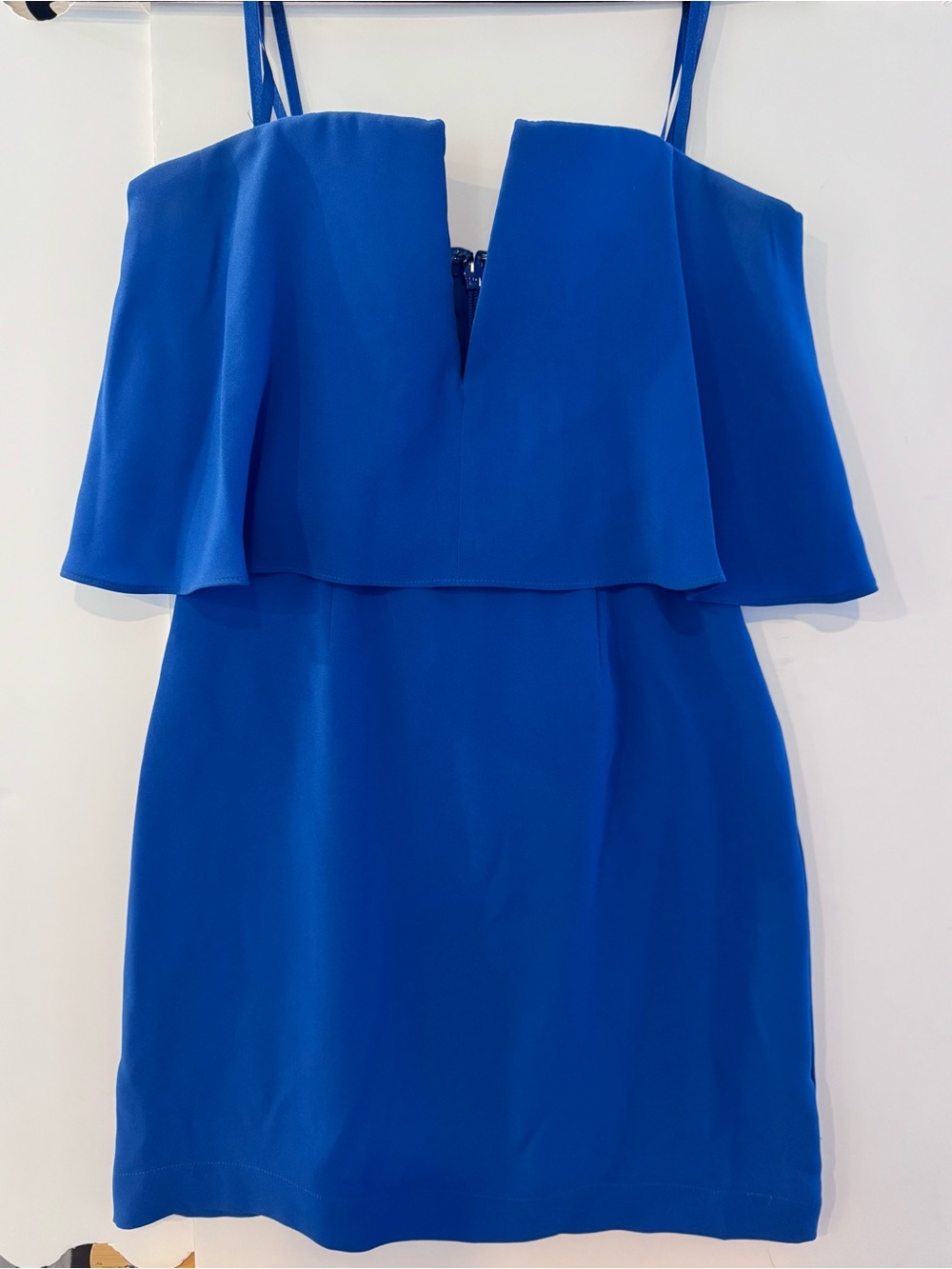 Bcbg Strapless Royal Blue Mini Dress